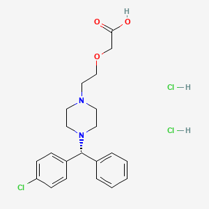 Chemical structure of (R)-Cetirizine (hydrochloride)