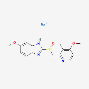 Chemical structure of (R)-Omeprazole (sodium salt)