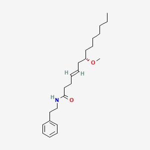 Chemical structure of (S)-(+)-Eicosapentaenyl-2'-Hydroxy-1'-Propylamide