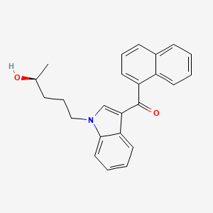 Chemical structure of (S)-(+)-JWH 018 N-(4-hydroxypentyl) metabolite