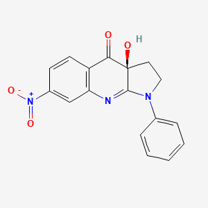 Chemical structure of (S)-nitro-Blebbistatin