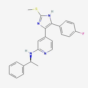 Chemical structure of (S)-p38 MAPK Inhibitor III