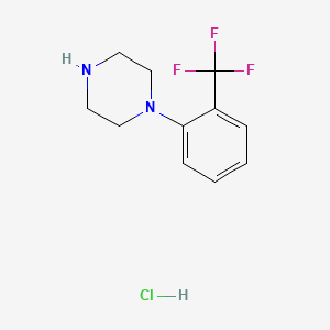 Chemical structure of 1-(2-Trifluoromethylphenyl)piperazine (hydrochloride)