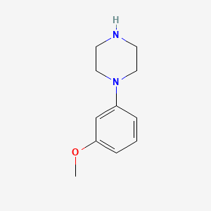 Chemical structure of 1-(3-Methoxyphenyl)piperazine