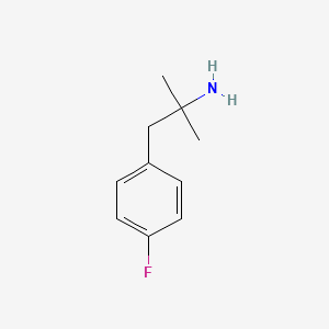 Chemical structure of 1-(4-Fluorophenyl)-2-methyl-2-propylamine