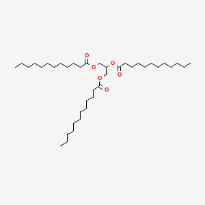 Chemical structure of Trilaurin