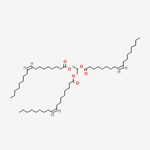 Chemical structure of 1,2,3-Trioleoyl-rac-glycerol