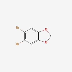 Chemical structure of 5,6-Dibromo-1,3-dioxaindane