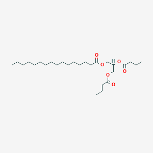 Chemical structure of 1,2-Dibutyryl-3-Palmitoyl-rac-glycerol
