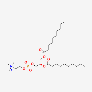 Chemical structure of 1,2-Didecanoyl PC