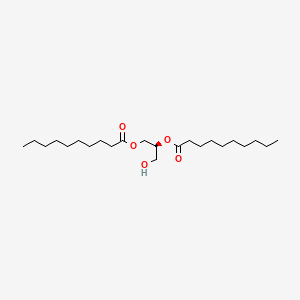 Chemical structure of 1,2-Didecanoyl-sn-glycerol