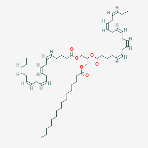 Chemical structure of 1,2-Dieicosapentaenoyl-3-Palmitoyl-rac-glycerol