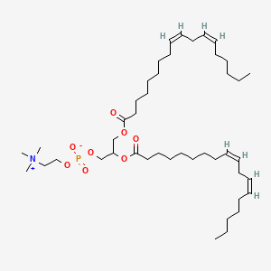 Chemical structure of 1,2-Dilinoleoyl-sn-glycero-3-PC