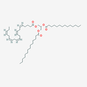 Chemical structure of 1,2-Dimyristoyl-3-Eicosapentaenoyl-rac-glycerol