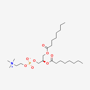 Chemical structure of 1,2-Dioctanoyl PC