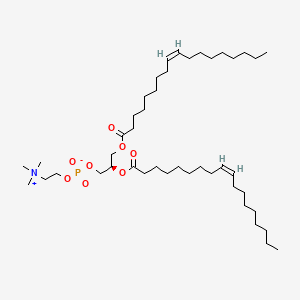 Chemical structure of 1,2-Dioleoyl-sn-glycero-3-PC