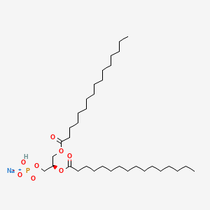 Chemical structure of Monosodium 1,2-dipalmitoyl-SN-glycero-3-phosphate