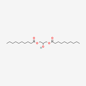 Chemical structure of Glyceryl dicaprate