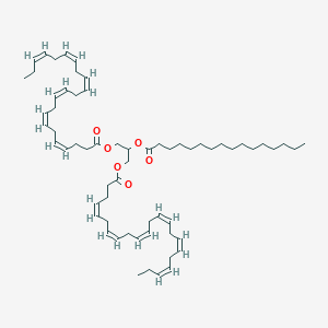 Chemical structure of 1,3-Didocosahexaenoyl-2-Palmitoyl-rac-glycerol