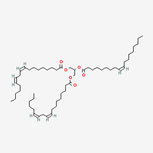 Chemical structure of 1,3-Linolein-2-olein
