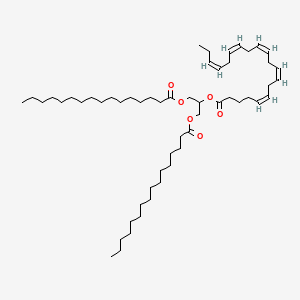 Chemical structure of 1,3-Dipalmitoyl-2-Eicosapentaenoyl-rac-glycerol