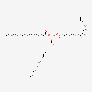 Chemical structure of 1,3-Dipalmitoyl-2-Linoleoyl-rac-glycerol