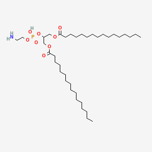 Chemical structure of 1,3-Dipalmitoyl-sn-glycero-2-PE