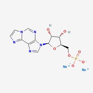 Chemical structure of 1,N6-Ethenoadenosine 5'-monophosphate (sodium salt)