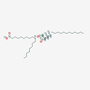 Chemical structure of 10-PAHSA 13C4