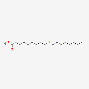 Chemical structure of 10-Thiastearic Acid