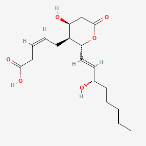 Chemical structure of 11-Dehydro-2,3-dinor-txb2