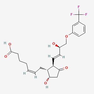 Chemical structure of 11-keto Fluprostenol