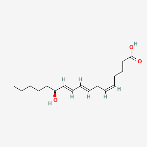 Chemical structure of 12(S)-HHTrE