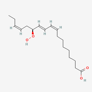 Chemical structure of 13(S)-HpOTrE