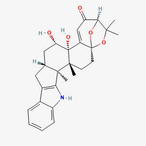 Chemical structure of 14α-hydroxy Paspalinine