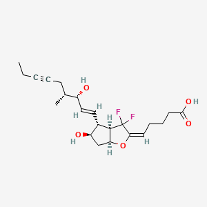 Chemical structure of 16(R)-AFP 07 (free acid)