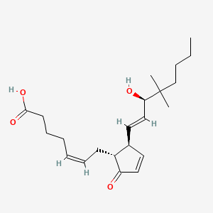 Chemical structure of 16,16-Dimethyl-PGA2