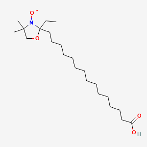 Chemical structure of 16-Doxylstearic Acid