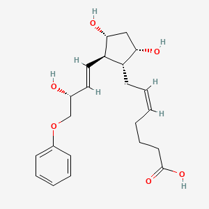 Chemical structure of 16-phenoxy tetranor Prostaglandin F2α