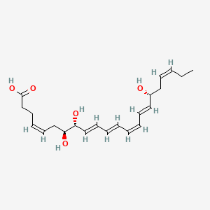 Chemical structure of 17(R)-Resolvin D1