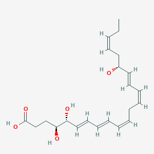 Chemical structure of 17(R)-Resolvin D4