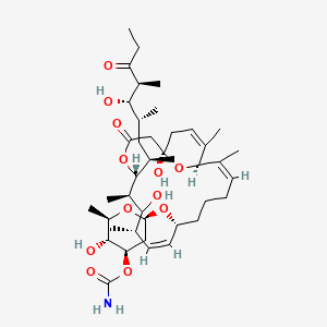 Chemical structure of 17-hydroxy Venturicidin A