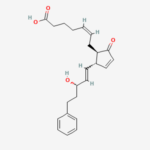 Chemical structure of 17-phenyl trinor Prostaglandin A2
