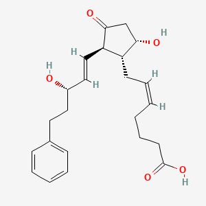 Chemical structure of 17-Phenyl-18,19,20-trinor-pgd2