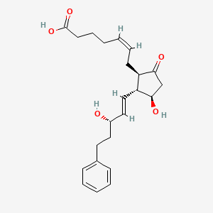 Chemical structure of 17-Phenyl-omega-trinor-PGE2
