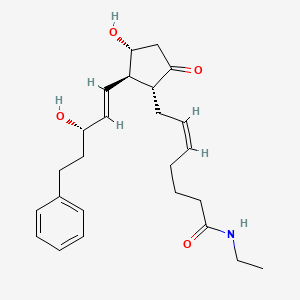 Chemical structure of 17-phenyl trinor Prostaglandin E2 ethyl amide
