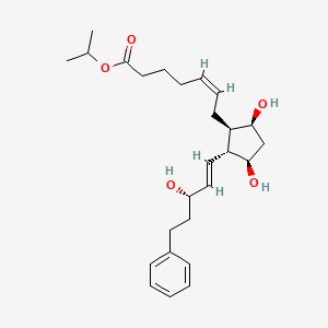 Chemical structure of 17-phenyl-trinor-PGF2alpha isopropyl ester