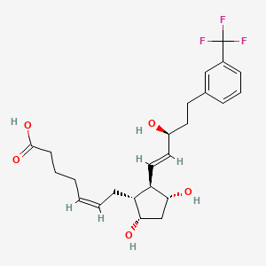 Chemical structure of 17-trifluoromethylphenyl trinor Prostaglandin F2α