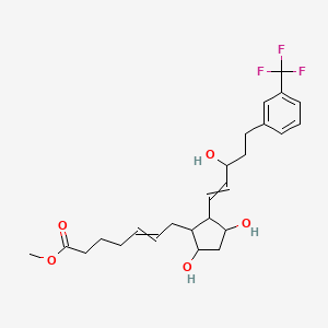 Chemical structure of 17-trifluoromethylphenyl trinor Prostaglandin F2α methyl ester