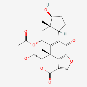 Chemical structure of 17β-hydroxy Wortmannin